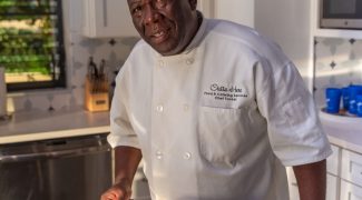 Chef preparing lobster