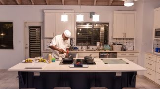 Professional chef at work
